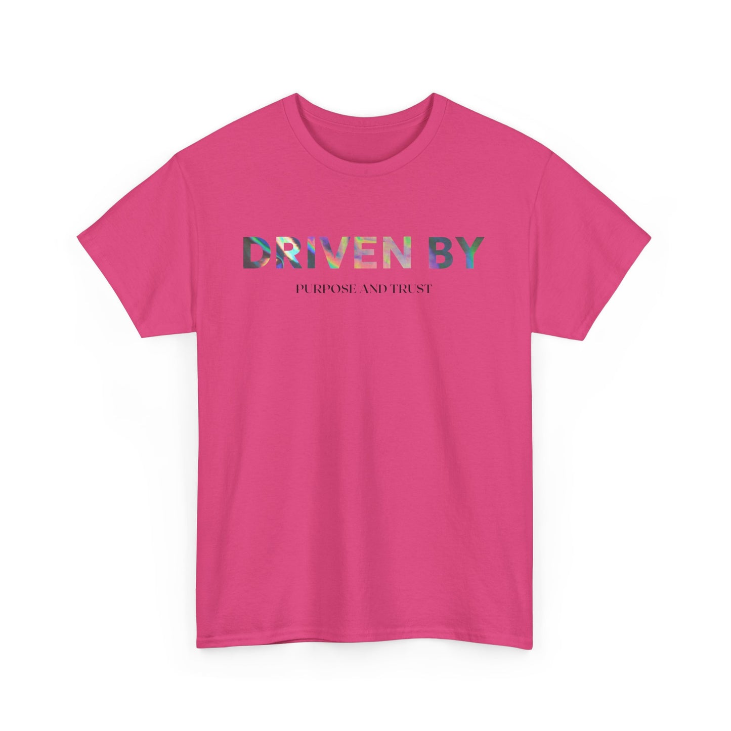 Driven By Inspiration Unisex Heavy Cotton Tee, Motivational Shirt, Casual Wear, Gift Idea for Friends, Positive Vibes, Everyday Style