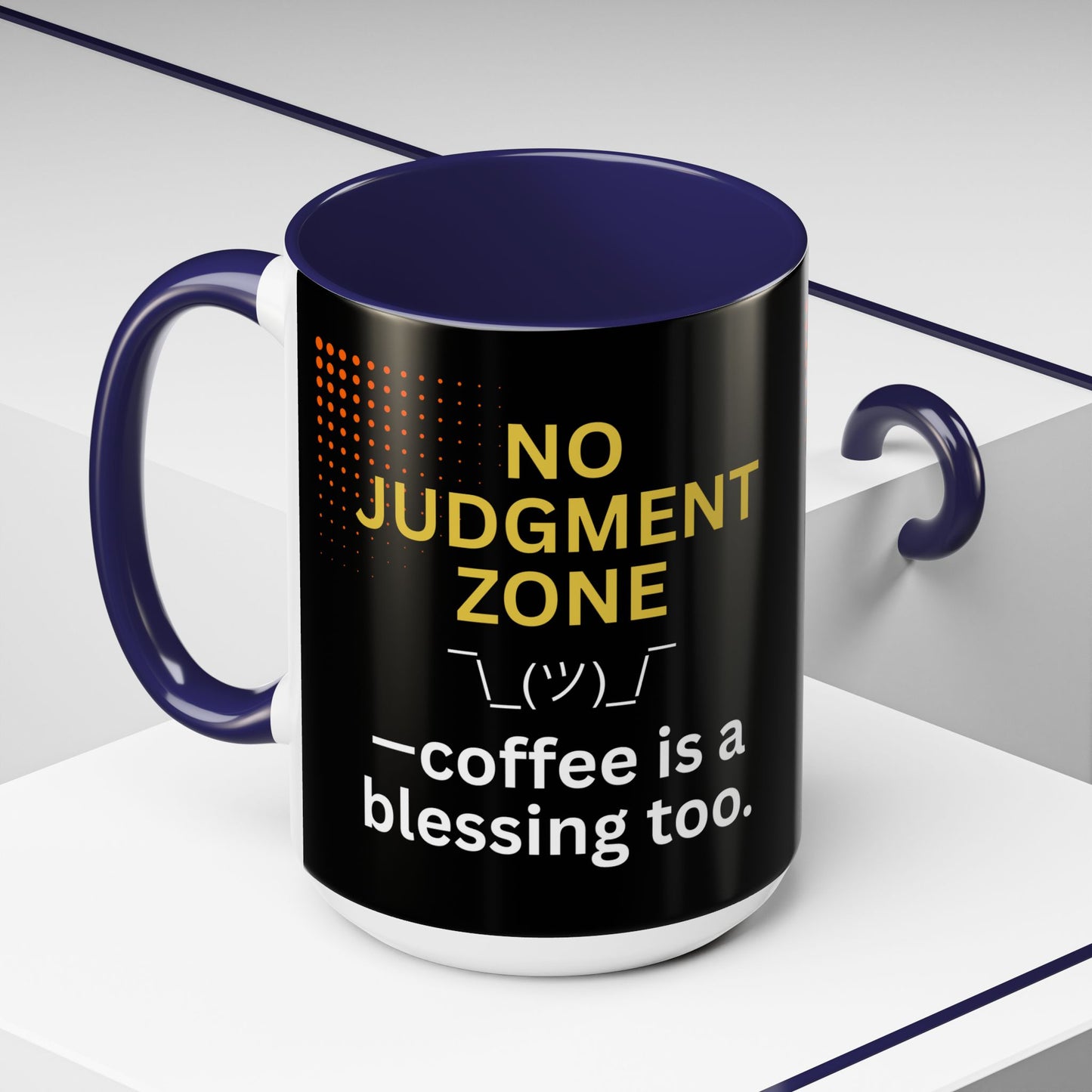 FaithStyles No Judgment Zone Coffee Mug, Funny Gift for Coffee Lovers, Unique Java Cup, Perfect for Birthdays, Inspirational Drinkware