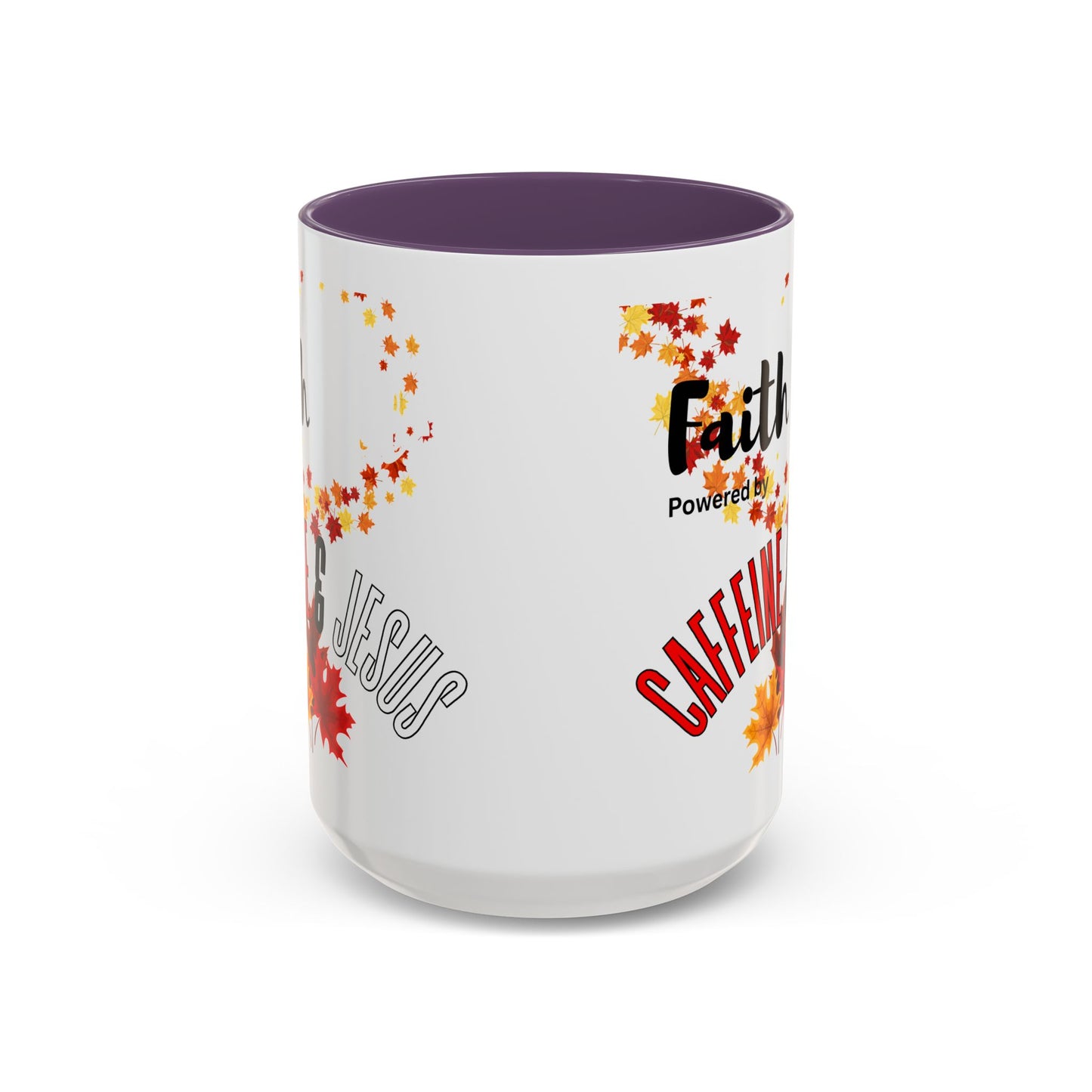 Faith & Caffeine Fall Coffee Mug | Perfect for Autumn Lovers, Thanksgiving Gift, Religious Coffee Cup, Inspirational Drinkware, Cozy Vibes