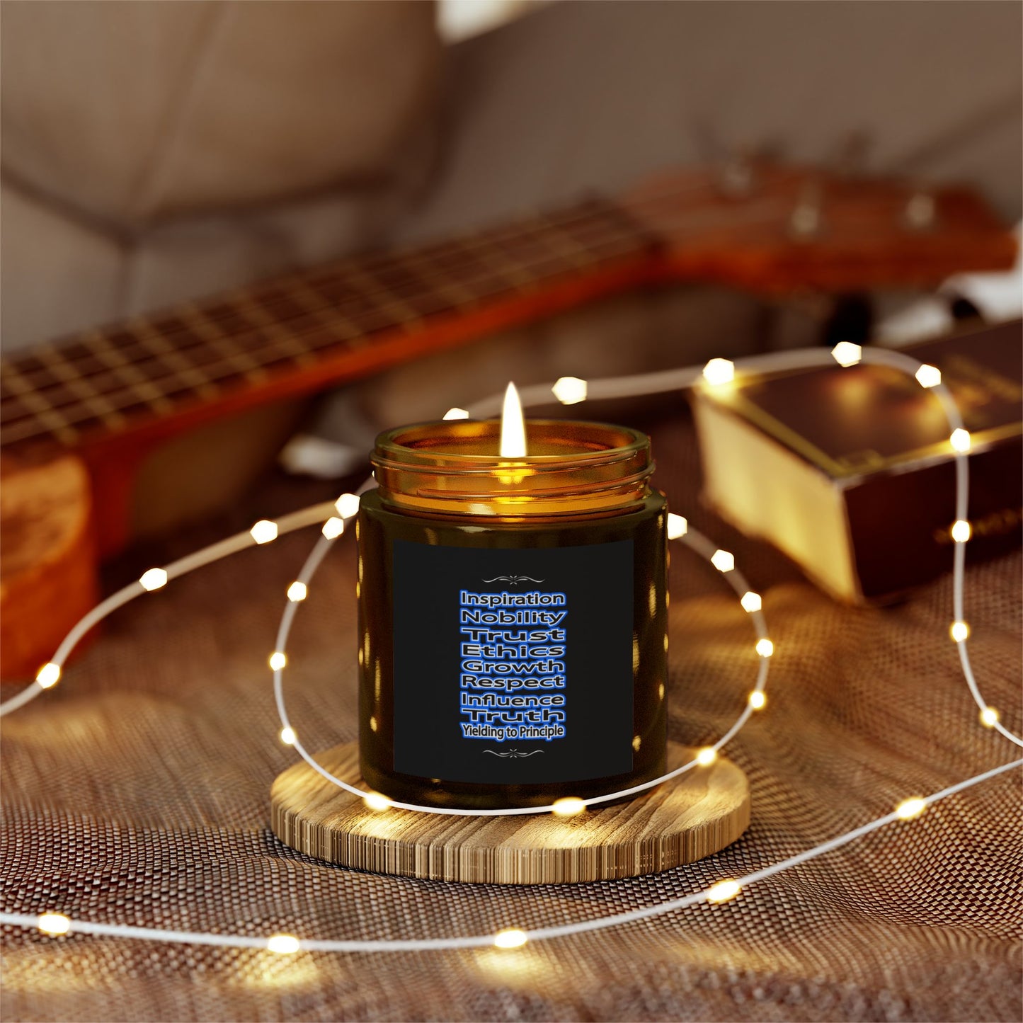 "INSPIRATION" Scented Candles, Coconut Apricot Wax (4oz, 9oz)