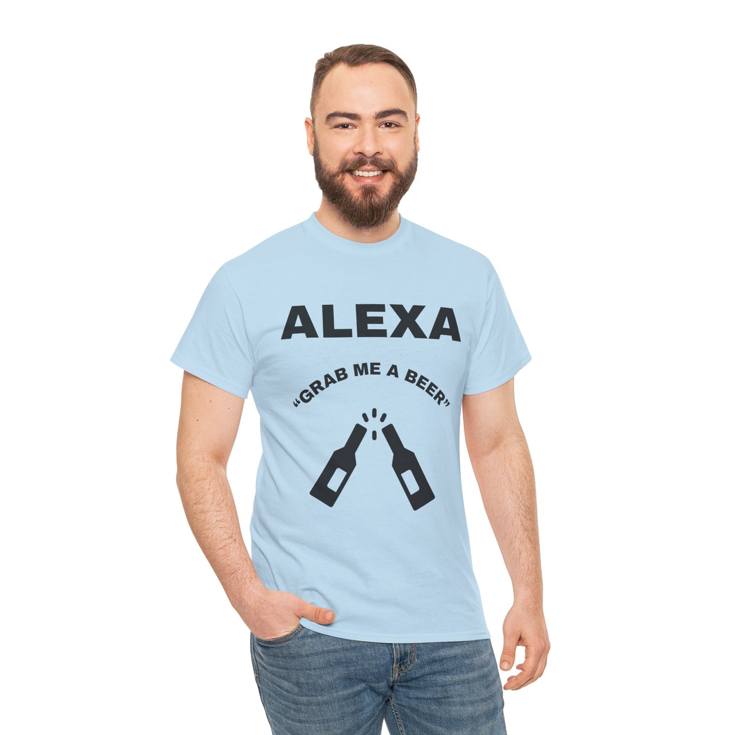 Funny Beer Tee, Unisex T-Shirt for Beer Lovers, Grab Me a Beer Shirt, Birthday Gift, Gift for Friends, Father's Day Present