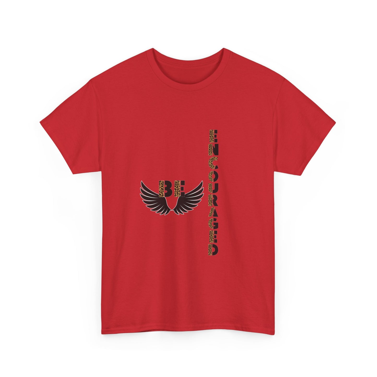 Be Encouraged Unisex Heavy Cotton T-shirt- Inspirational Gift, Motivational Shirt, Casual Wear, Everyday Reminder, Uplifting Apparel