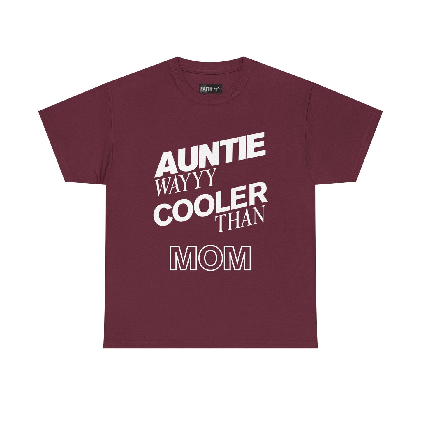 Cool Aunt Unisex Tee - Perfect Gift for Auntie, Family Gatherings, Fun Casual Wear, Birthday Celebration, Mother's Day