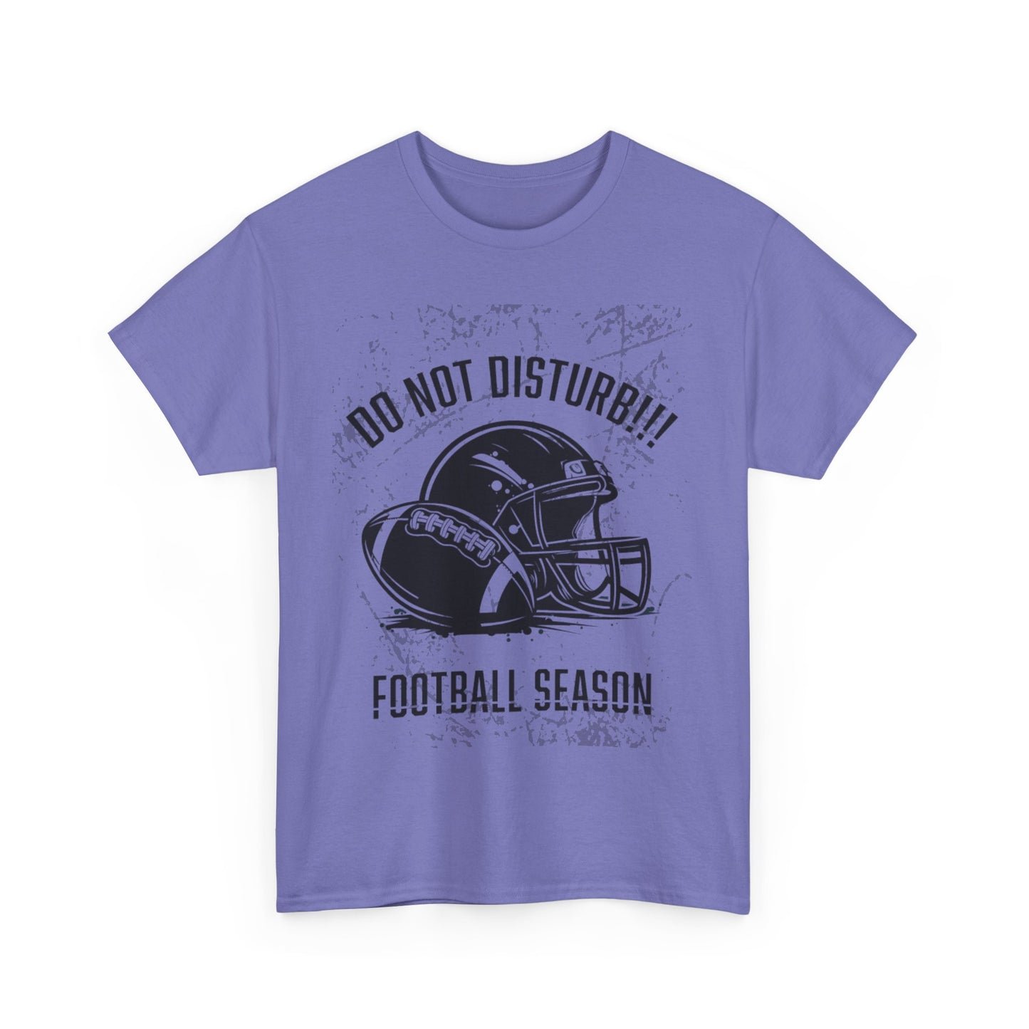 Football Season Do Not Disturb Tee, Male's Cotton Shirt, Sports Fan Gift, Game Day Apparel, Casual Wear, Football Lovers