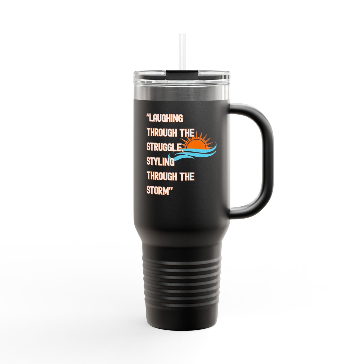 Insulated 40oz Travel Mug with Sunrise Design | Perfect for On-the-Go, Camping, Travel, or Everyday Use | Ideal Gift for Coffee Lovers