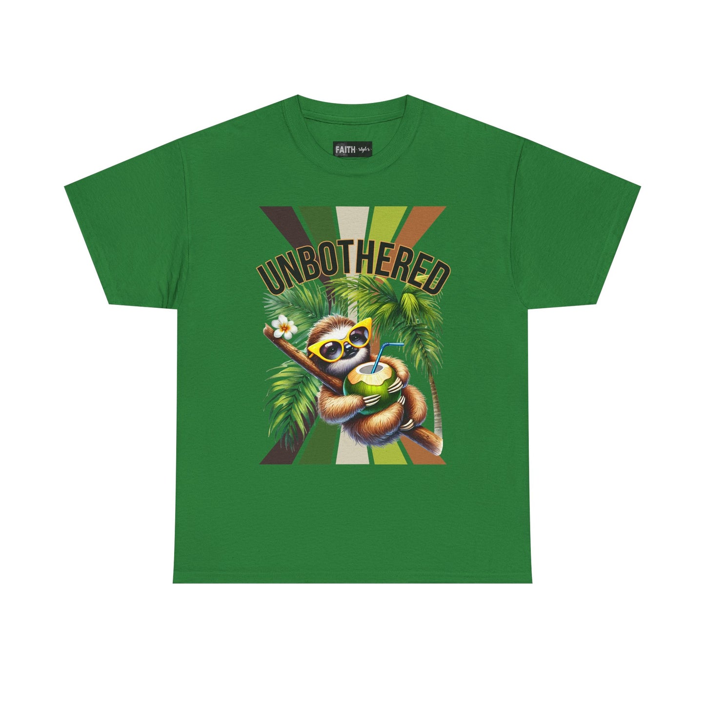 Chill Sloth Graphic Tee - Unbothered Cotton T-Shirt, Casual Wear, Perfect for Gifts, Nature Lovers, Relaxed Vibes