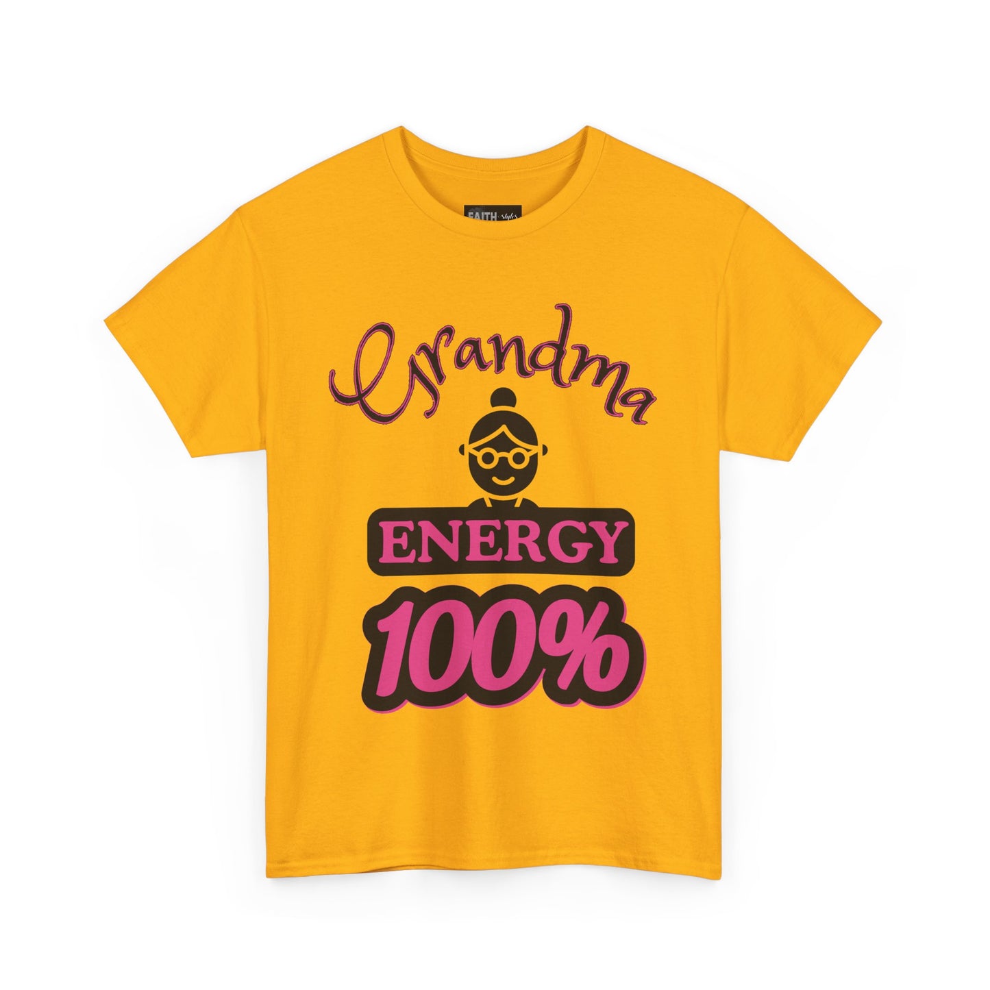 Fun Grandma Energy T-Shirt, Gift for Grandmothers, Casual Tee, Family Reunion Wear, Cute Gift for Mother's Day, Humor Shirt