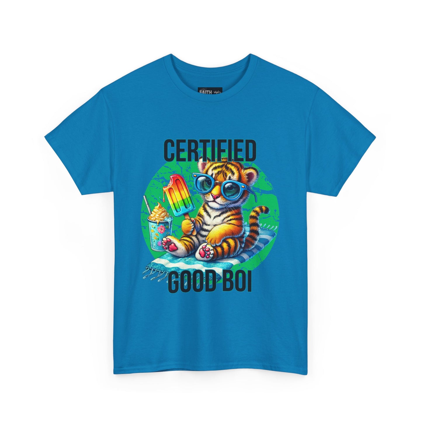 Certified Good Boi Unisex Heavy Cotton Tee, Animal Lover Tee, Cute Pet Shirt, Fun Graphic T-Shirt, Gift for Pet Owners, Casual Wear