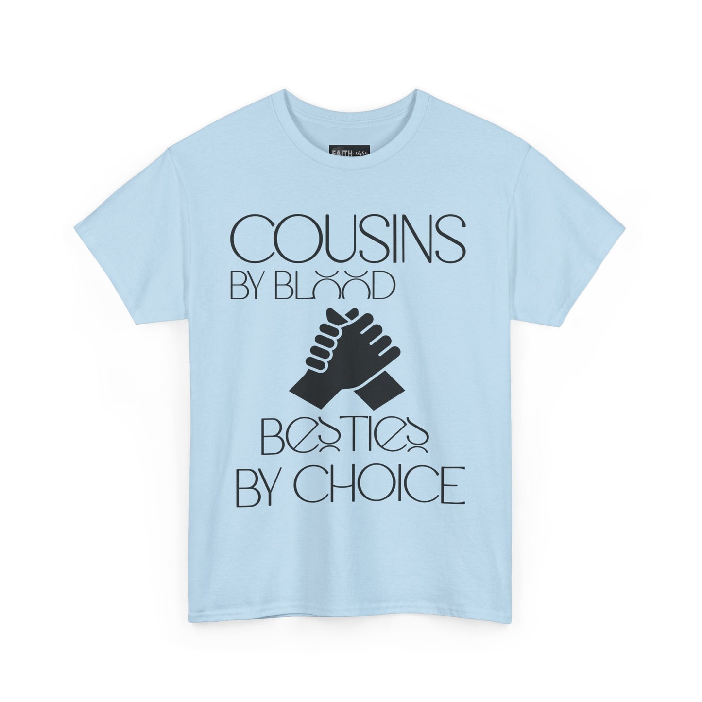 Cousins & Besties Tee, Unisex Heavy Cotton T-Shirt, Family Reunion Apparel, Friendship Gift, Casual Wear, Summer Style