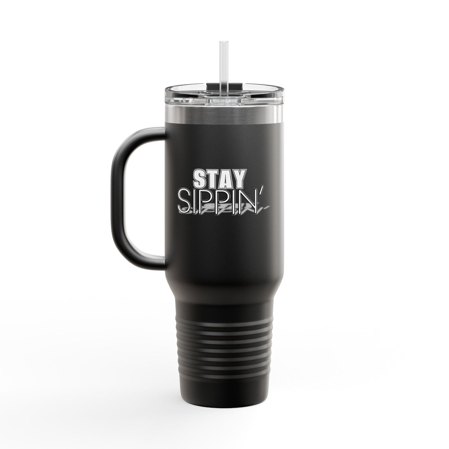 Stay Sippin' Insulated Travel Mug, Perfect for On-the-Go, 40oz Drinkware, Eco-Friendly, Great Gift for Coffee Lovers, Road Trips