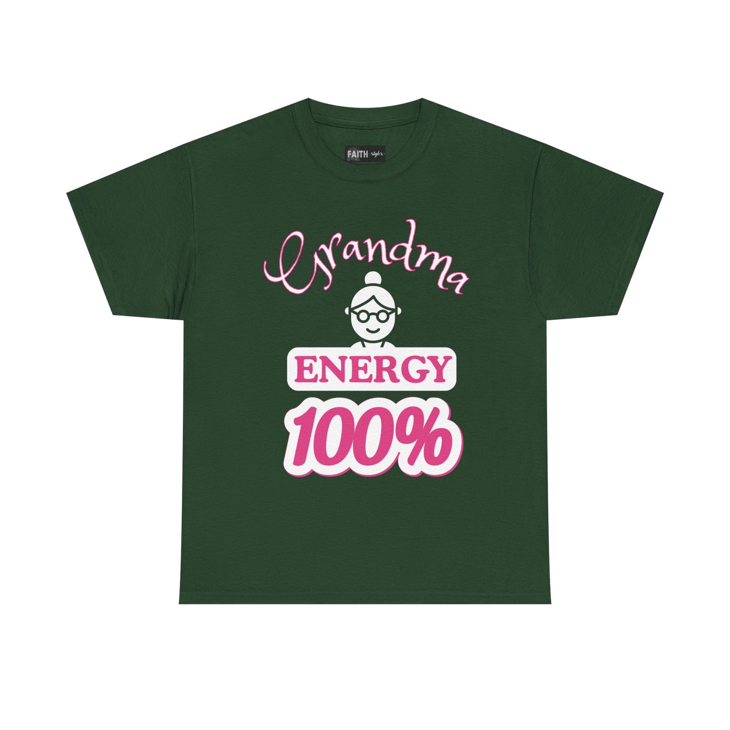 Fun Grandma Energy T-Shirt, Gift for Grandmothers, Casual Tee, Family Reunion Wear, Cute Gift for Mother's Day, Humor Shirt