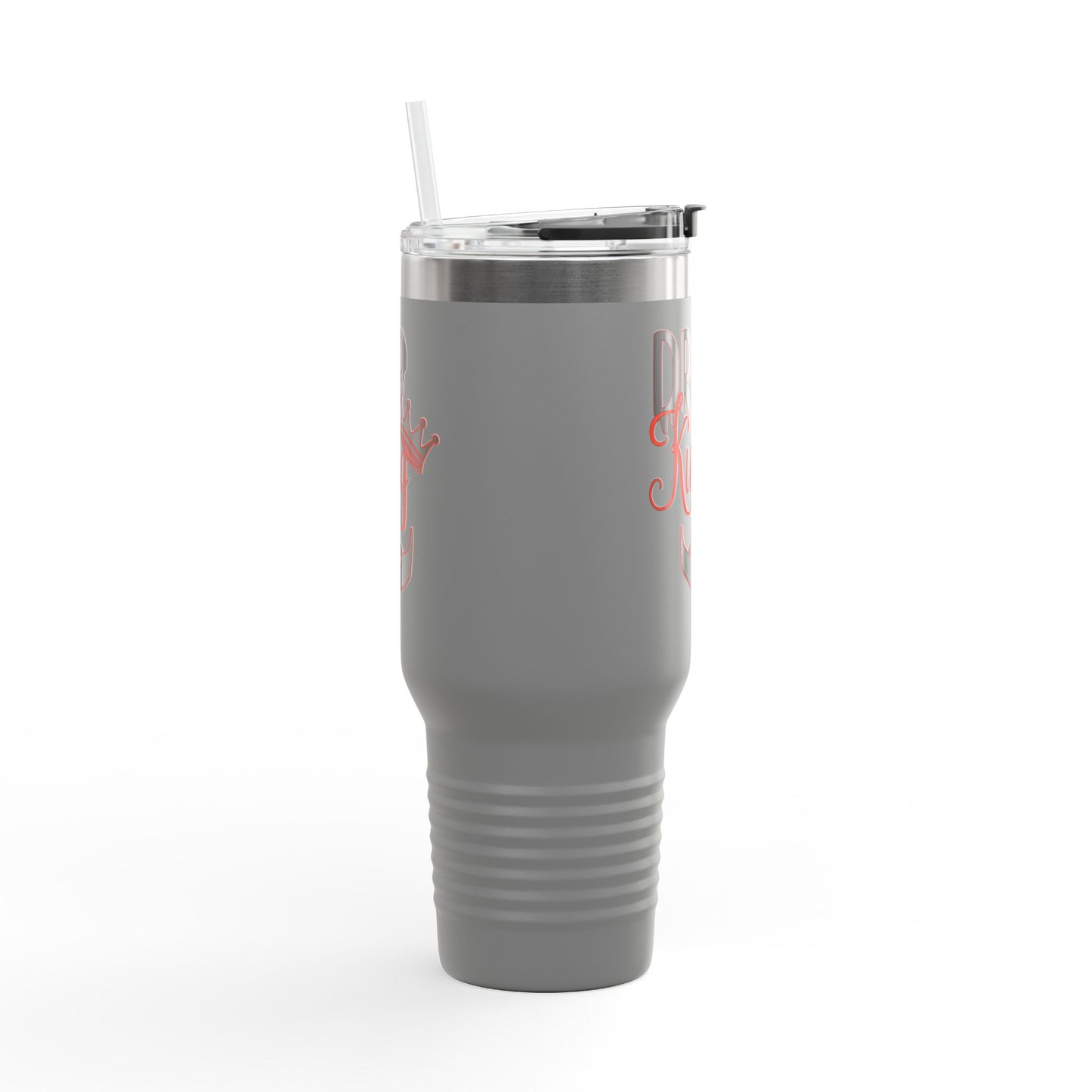Drip King Insulated Travel Mug, 40oz | Perfect for Coffee Lovers, Gift for Him, Road Trips, Bearded Men, Stylish Drinkware