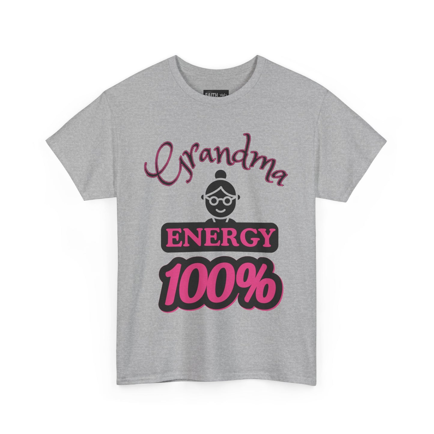 Fun Grandma Energy T-Shirt, Gift for Grandmothers, Casual Tee, Family Reunion Wear, Cute Gift for Mother's Day, Humor Shirt