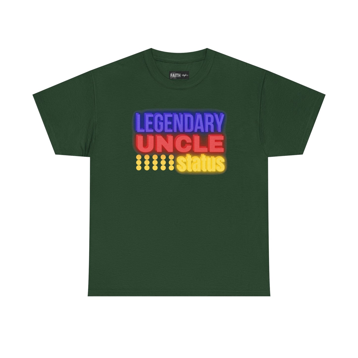 Legendary Uncle Heavy Cotton Tee, Gift for Uncle, Family Reunion Shirt, Fun Uncle T-Shirt, Birthday Gift for Him, Casual Wear