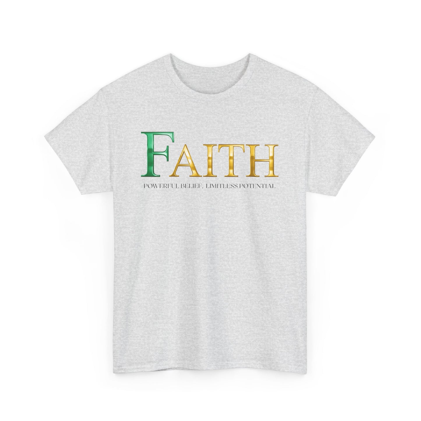 Faith Unisex Heavy Cotton Tee - Inspirational Shirt, Everyday Wear, Faith-Based Gift, Motivational Apparel, Casual Style