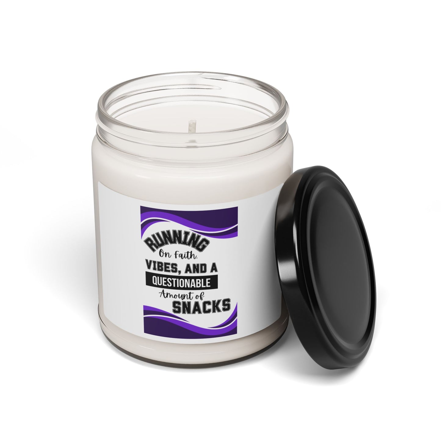 "RUNNING ON FAITH" Scented Soy Candle, 9oz