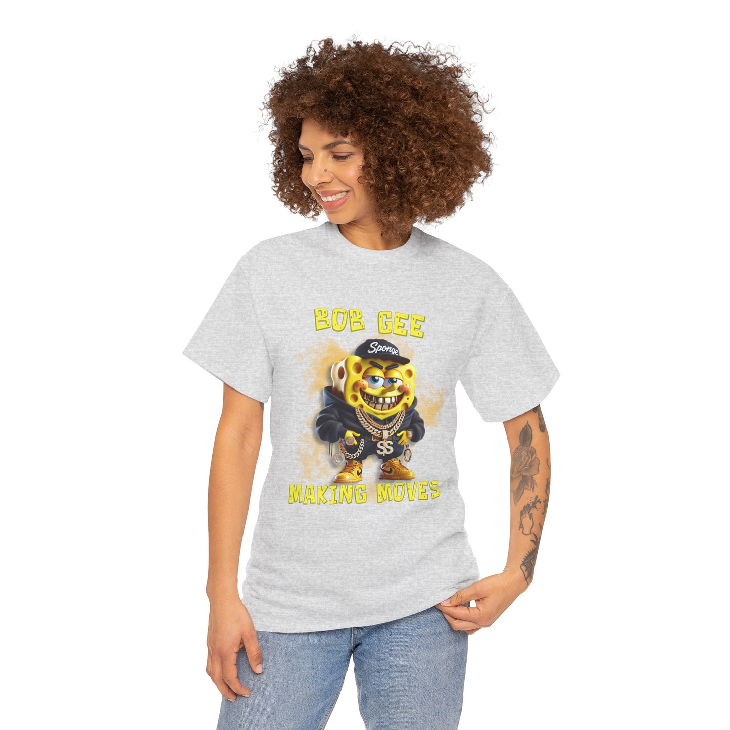 Bob Gee Making Moves Unisex Heavy Cotton Tee - Fun Graphic Tee for Streetwear Enthusiasts