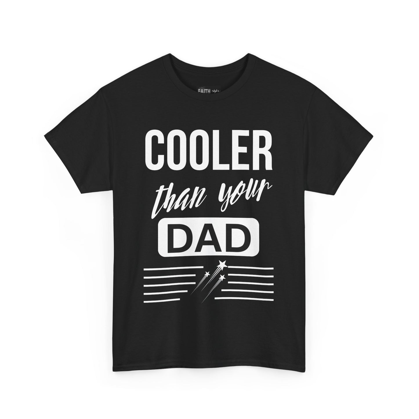 Cooler Than Your Dad Tee - Funny Gift for Dads, Unisex Cotton T-Shirt, Father's Day, Birthday, Casual Wear, Gift for Him, Dad Humor