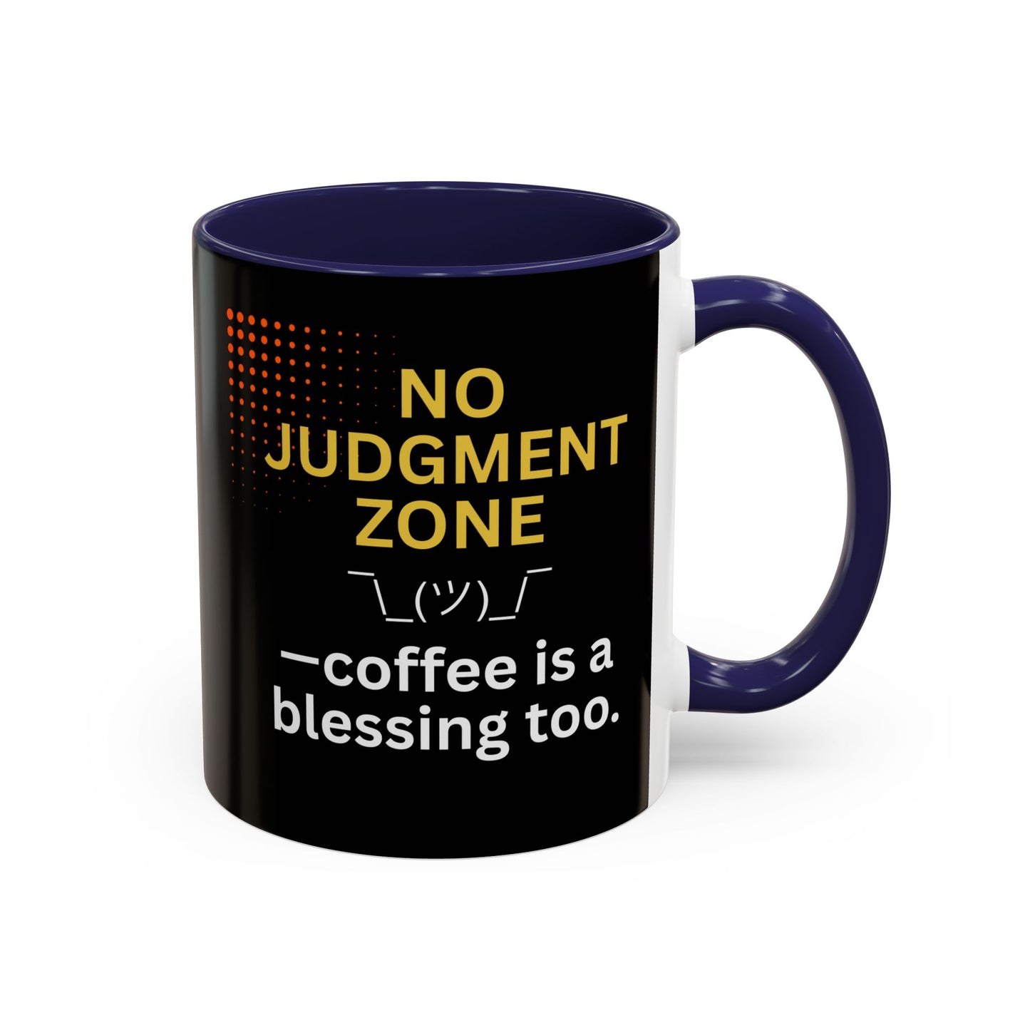 No Judgment Zone Coffee Mug, Funny Gift for Coffee Lovers, Unique Java Cup, Perfect for Birthdays, Inspirational Drinkware