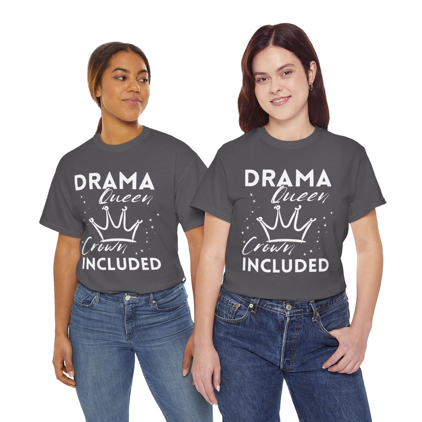 Drama Queen Cotton Tee - Empowering T-Shirt, Gift for Her, Casual Wear, Birthday Celebration, Statement Top