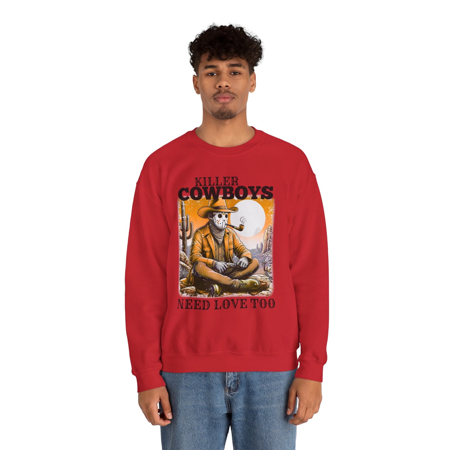 Killer Cowboys Graphic Sweatshirt, Cozy Unisex Pullover, Great for Cowboy Fans