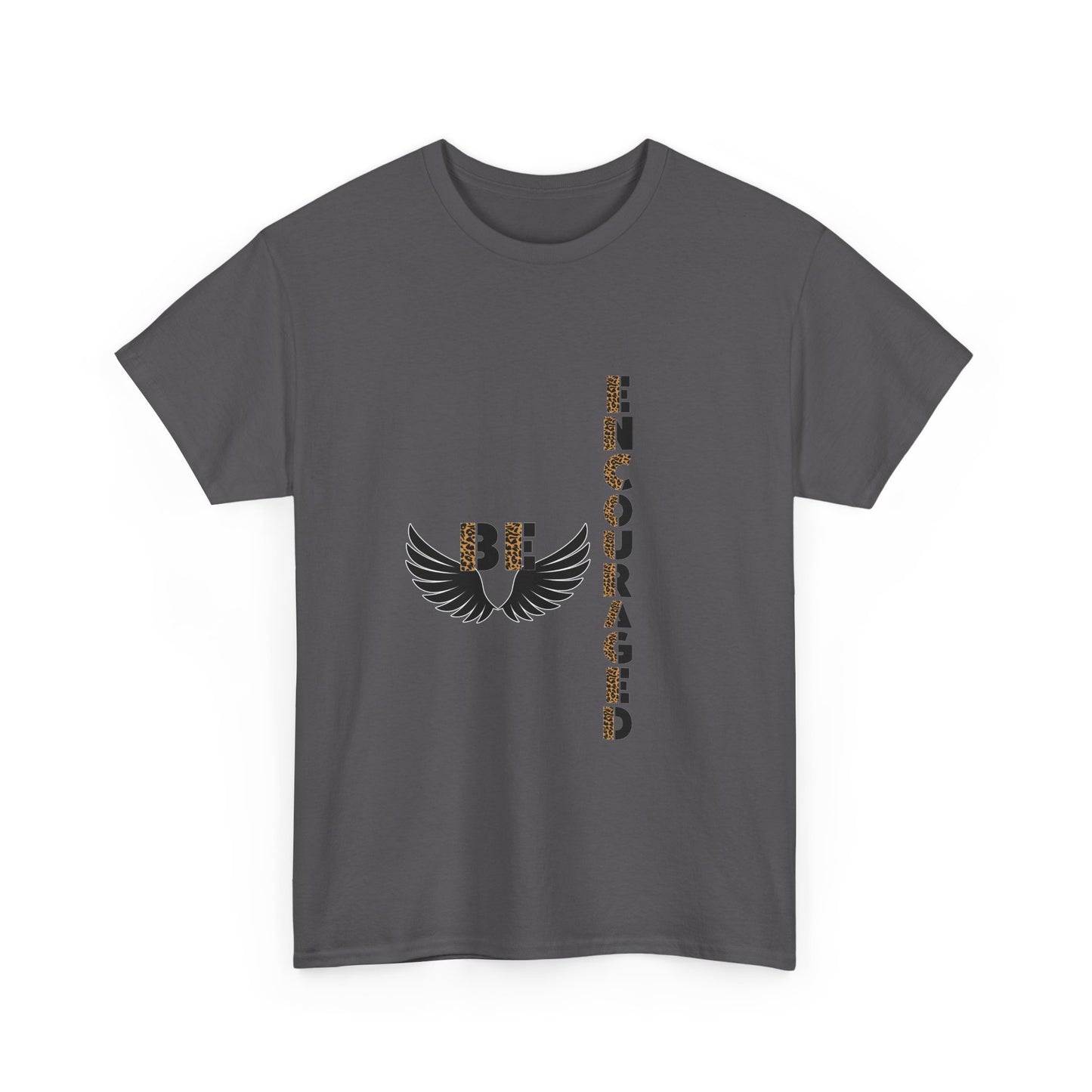 Be Encouraged Unisex Heavy Cotton T-shirt- Inspirational Gift, Motivational Shirt, Casual Wear, Everyday Reminder, Uplifting Apparel