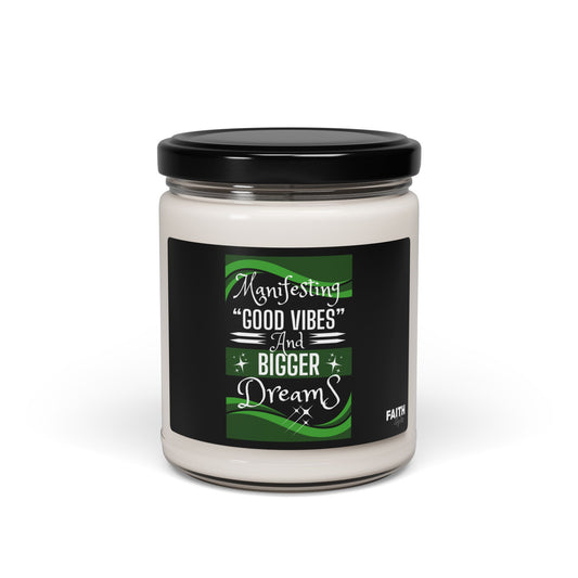 FaithStyles "GOOD VIBES" Scented Soy Candle, 9oz