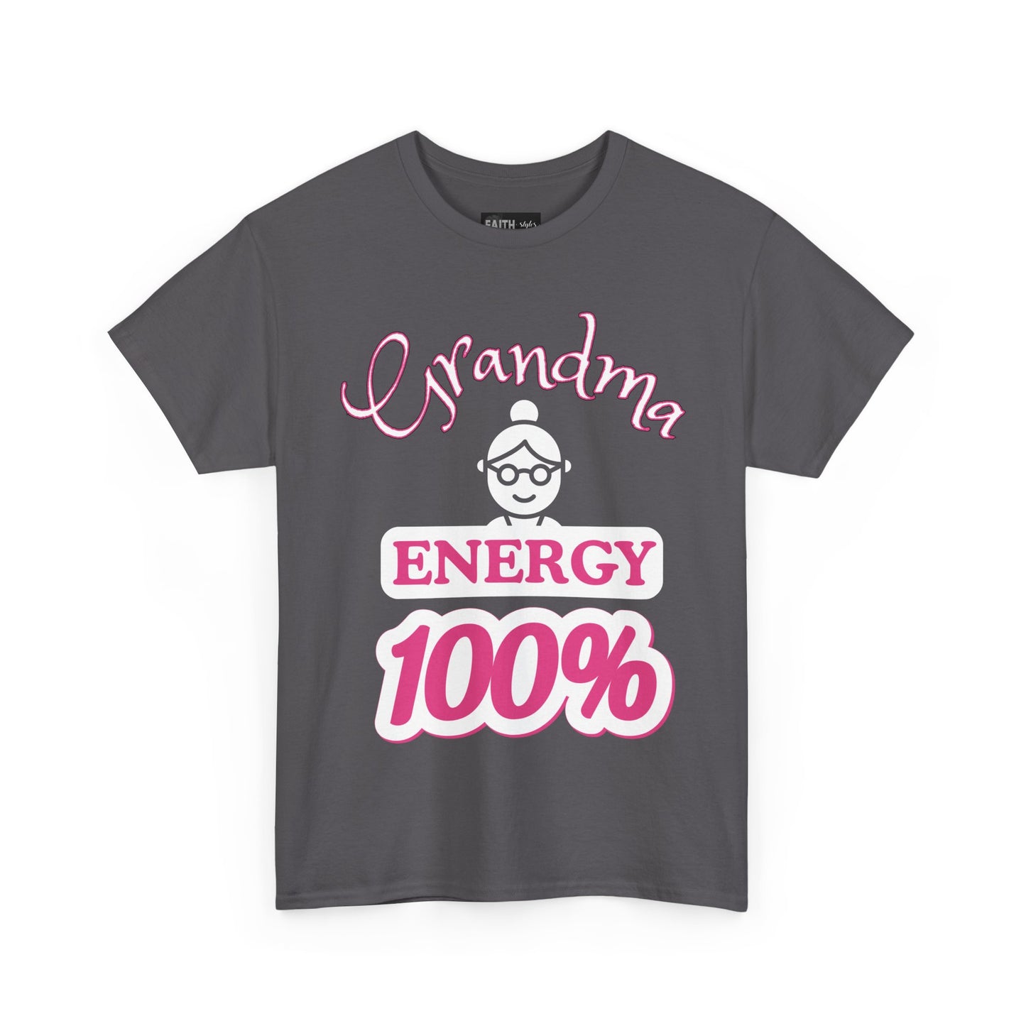 Fun Grandma Energy T-Shirt, Gift for Grandmothers, Casual Tee, Family Reunion Wear, Cute Gift for Mother's Day, Humor Shirt
