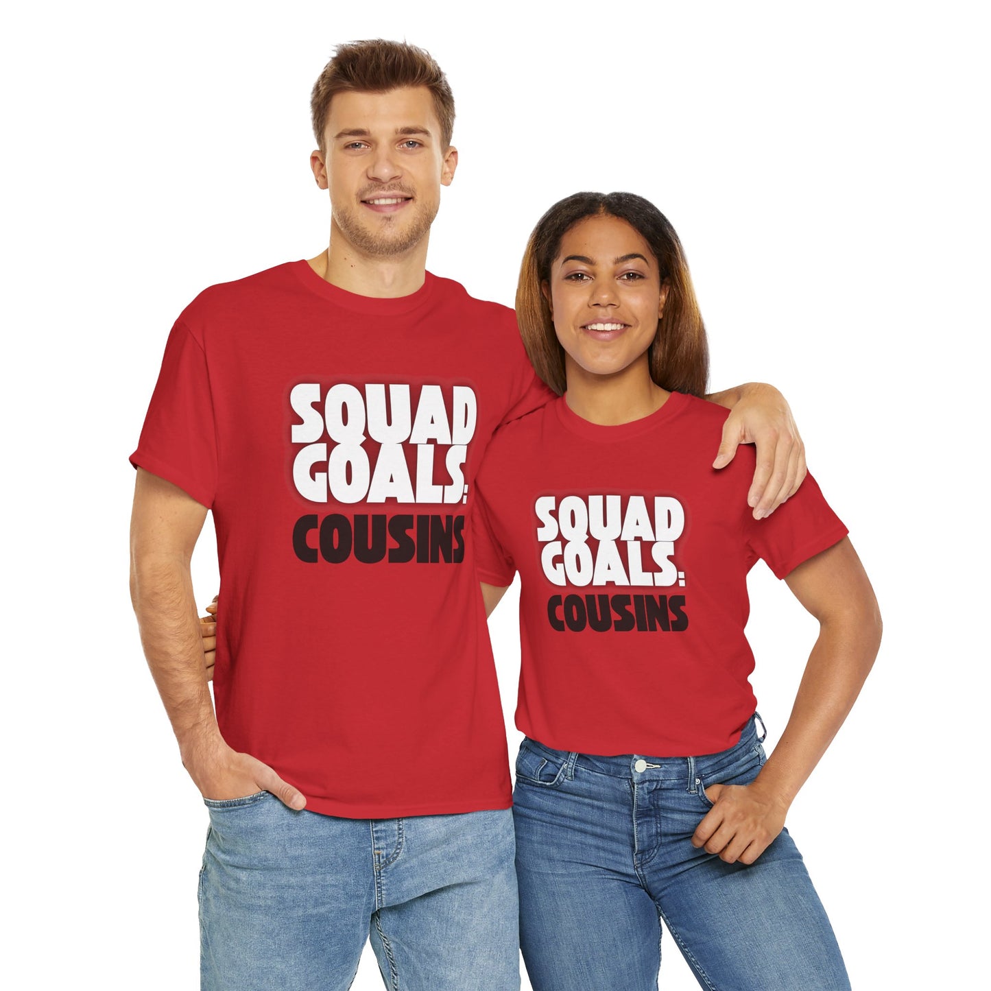 Cousins Squad Goals T-Shirt, Family Reunion Shirt, Unisex Graphic Tee, Cousin Gift, Summer BBQ Style, Matching Family Apparel