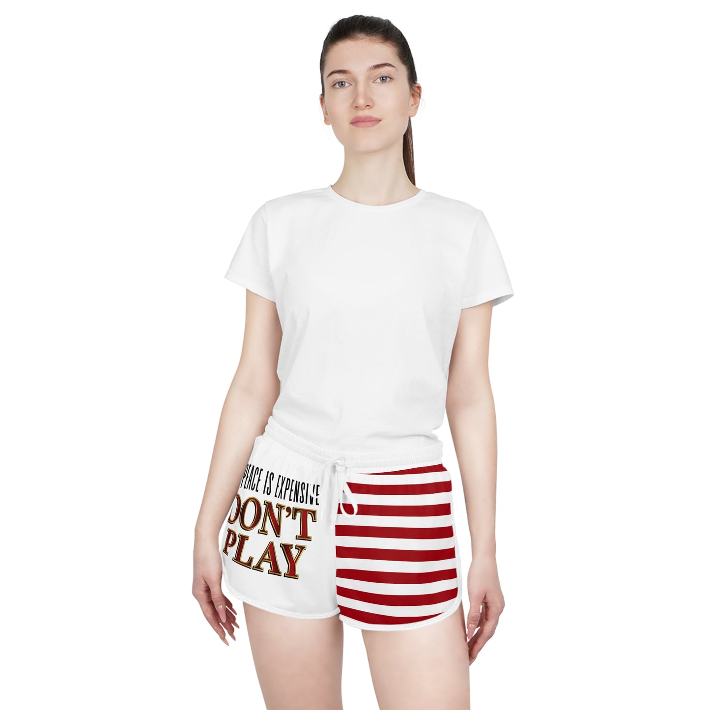 Bold Statement Women's Relaxed Shorts, Fun Summer Shorts, Vacation Swimwear, Casual Lounge Wear, Stylish Everyday Comfort