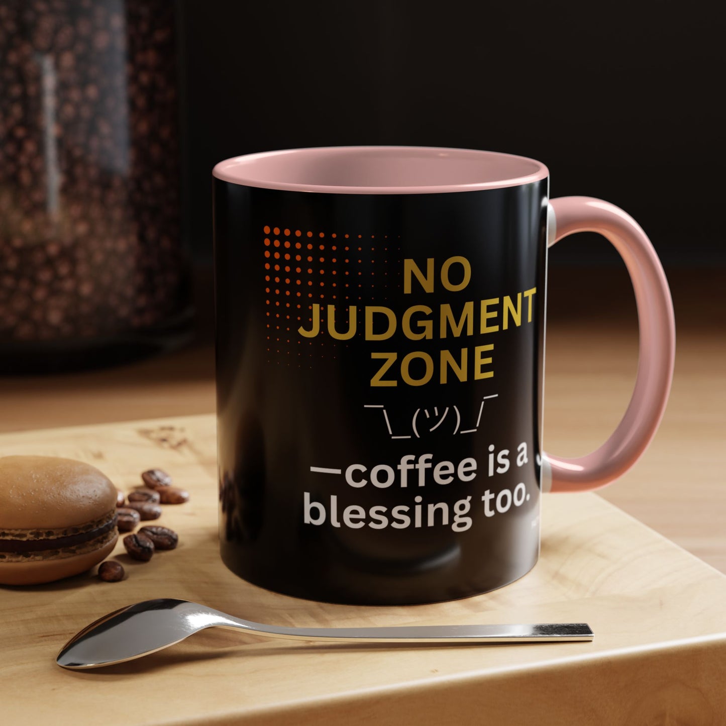 FaithStyles No Judgment Zone Coffee Mug, Funny Gift for Coffee Lovers, Unique Java Cup, Perfect for Birthdays, Inspirational Drinkware