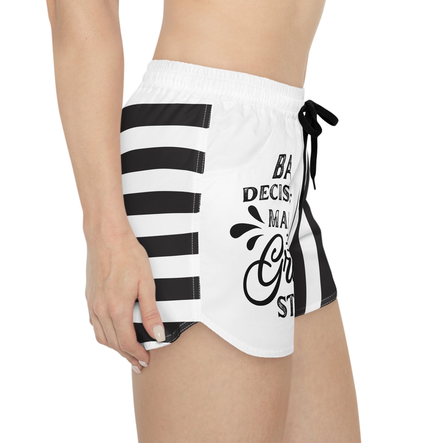 Bad Decisions Casual Shorts - Women's AOP Summer Wear, Beach Days, Vacation Outfits, Gift for Friends, Fun Style