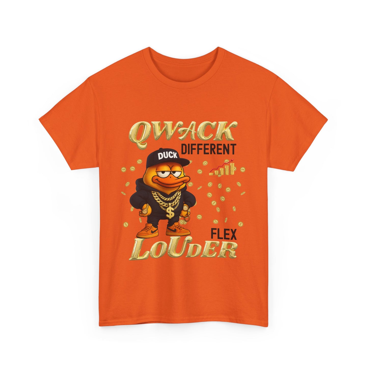 Qwack Different Unisex Heavy Cotton Tee, Fun T-Shirt, Gift for Duck Lovers, Casual Wear, Streetwear Style, Summer Vibes