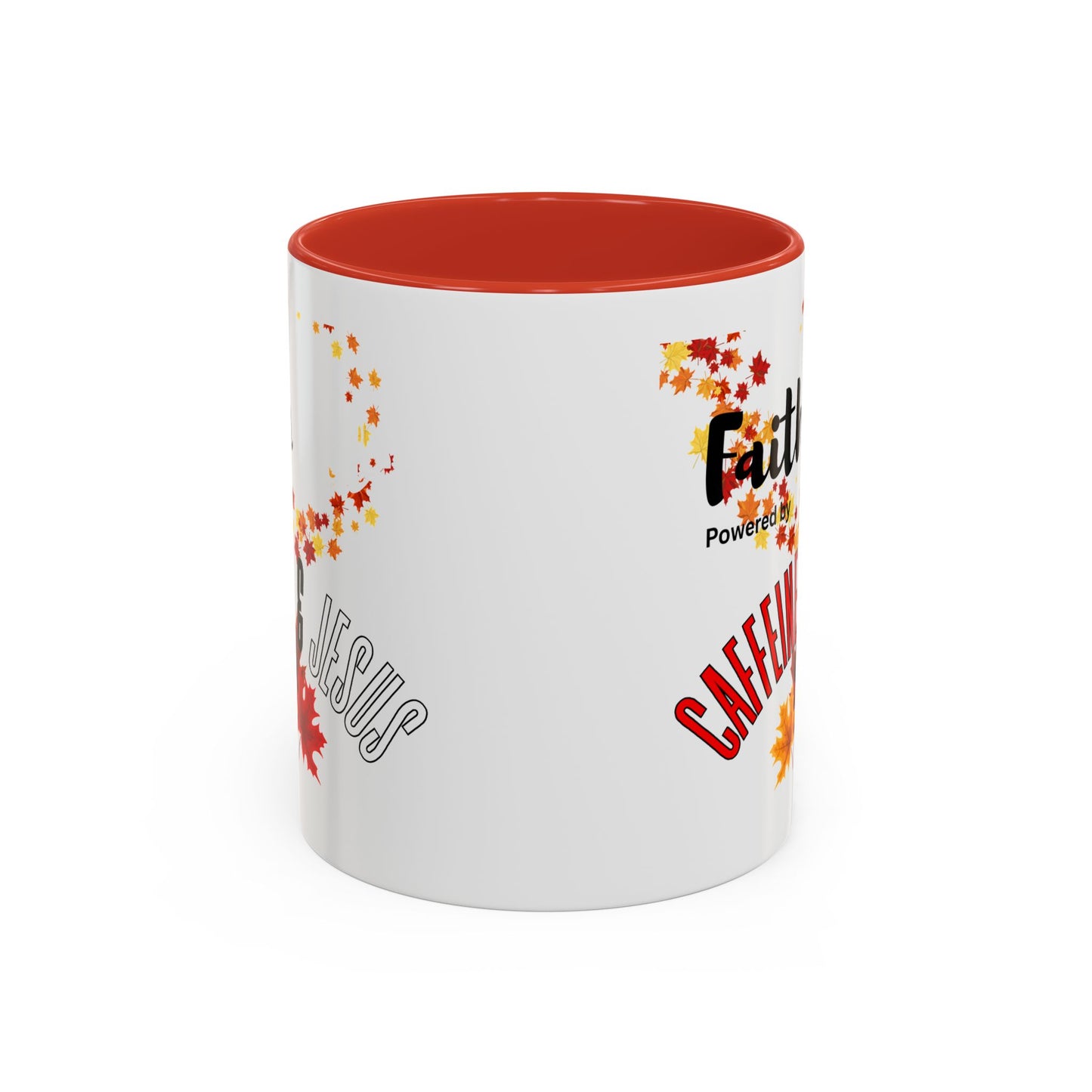 Faith & Caffeine Fall Coffee Mug | Perfect for Autumn Lovers, Thanksgiving Gift, Religious Coffee Cup, Inspirational Drinkware, Cozy Vibes