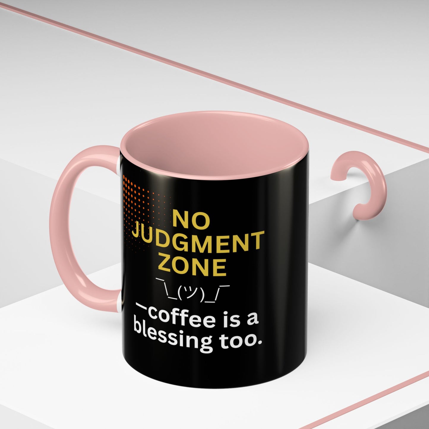 No Judgment Zone Coffee Mug, Funny Gift for Coffee Lovers, Unique Java Cup, Perfect for Birthdays, Inspirational Drinkware