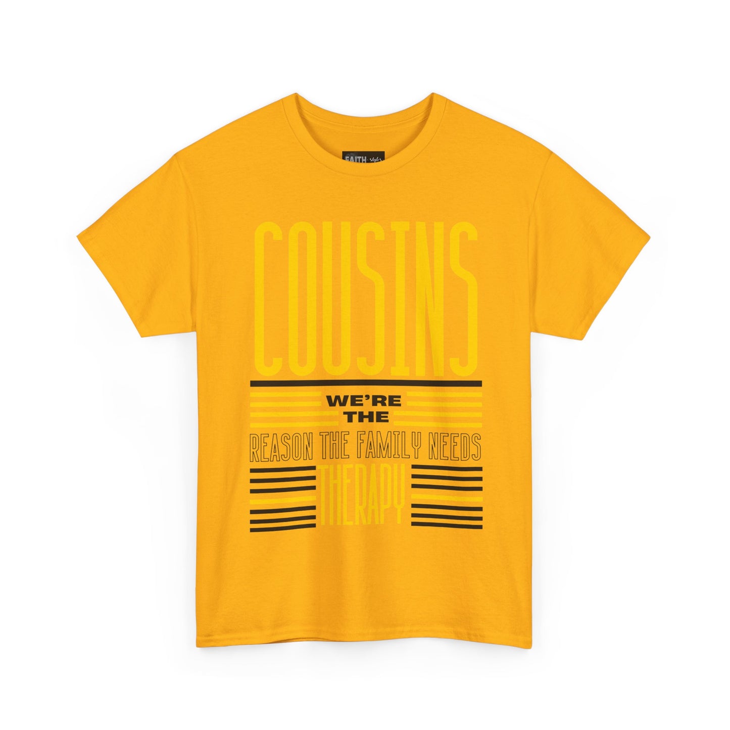 Cousins Therapy Tees, Family Reunion Shirt, Casual Wear, Gift for Cousins, Fun Family Quote Tee