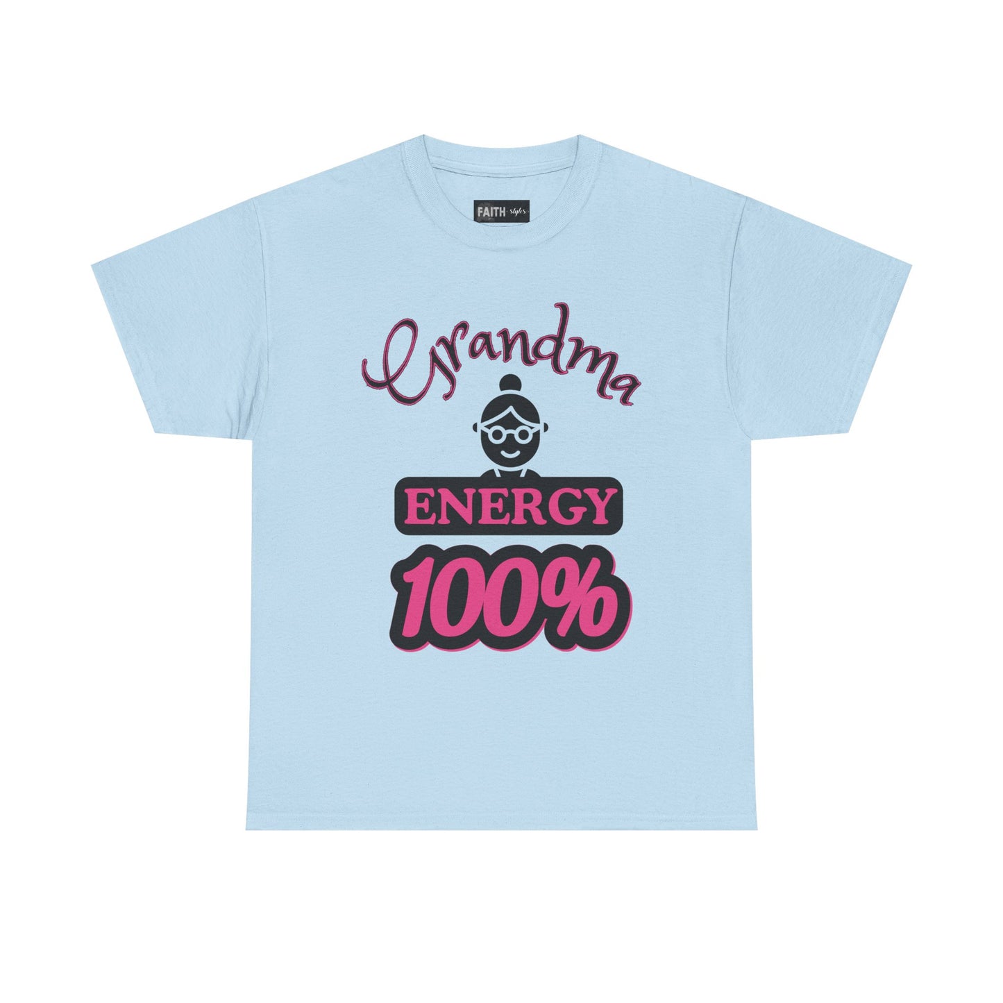 Fun Grandma Energy T-Shirt, Gift for Grandmothers, Casual Tee, Family Reunion Wear, Cute Gift for Mother's Day, Humor Shirt