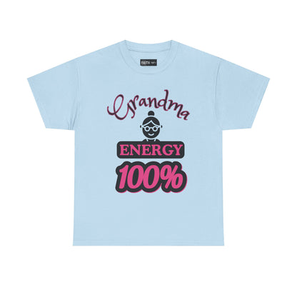 Fun Grandma Energy T-Shirt, Gift for Grandmothers, Casual Tee, Family Reunion Wear, Cute Gift for Mother's Day, Humor Shirt