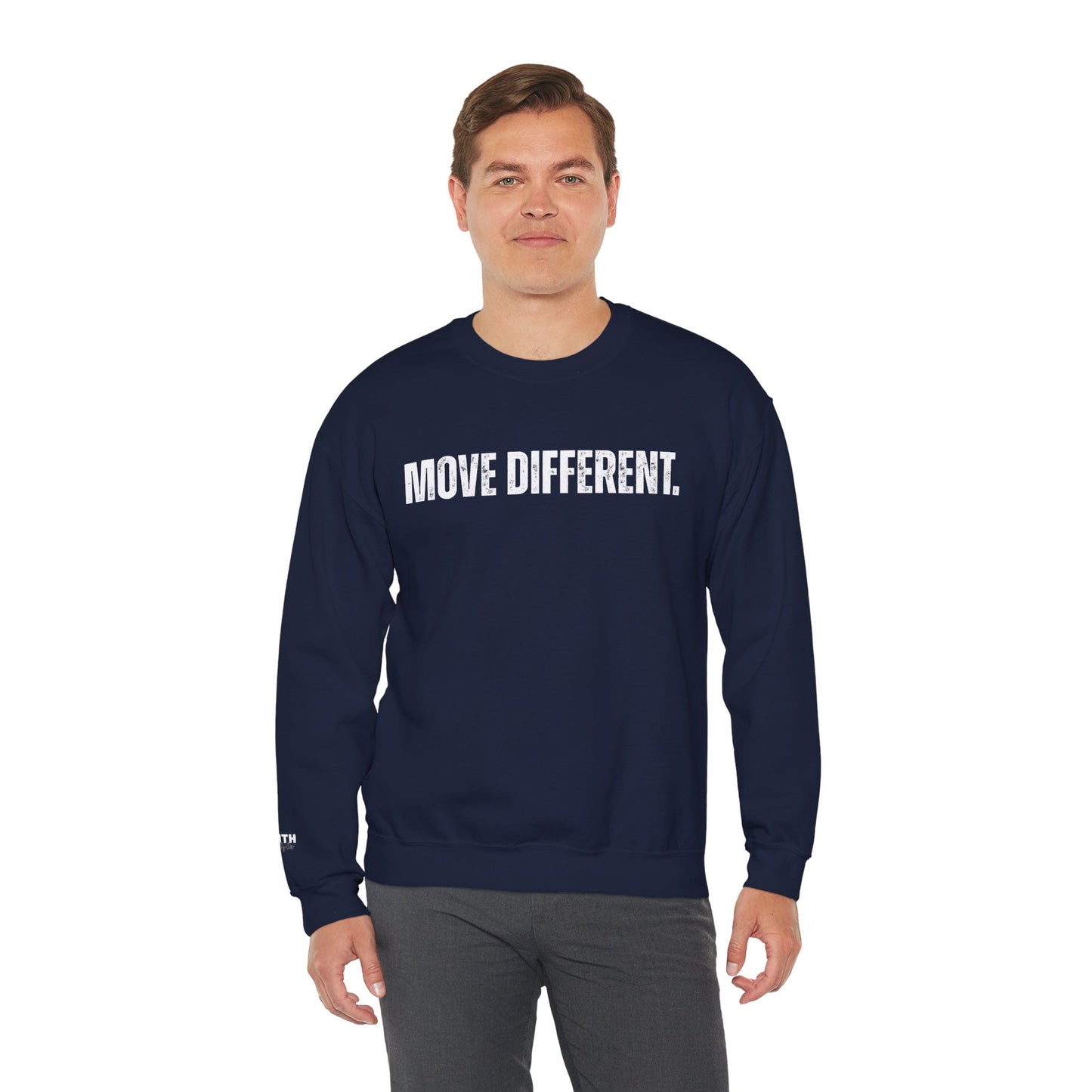 MOVE DIFFERENT. Unisex Crewneck Sweatshirt | Faith Styles®
