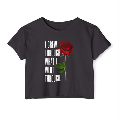 Empowering Women's Festival Crop Top, Inspirational Shirt, Gift for Her, Summer Fashion, Bohemian Style, Affirmation Tee