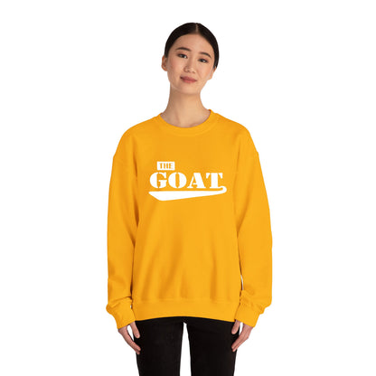 NEW FaithStyles Embroidery The GOAT Crewneck Sweatshirt — Bold Graphic Unisex Pullover