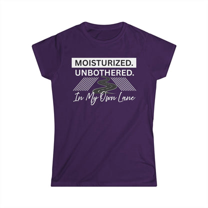 Moisturized Unbothered Women's Tee, Gift for Her, Casual Fashion, Motivational Top, Relaxed Style, Summer Outfit