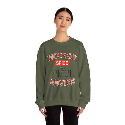 Cozy Pumpkin Spice Sweatshirt, Fall Sweatshirt, Spiritual Advice Crewneck, Autumn Fashion, Thanksgiving Gift, Unisex Sweater