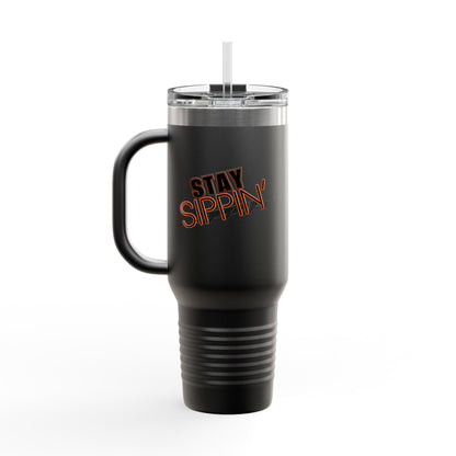 Insulated Travel Mug for On-the-Go, Stay Sippin' Coffee Cup, 40oz Beverage Tumbler, Perfect for Road Trips, Gifts for Her, Summer Travel