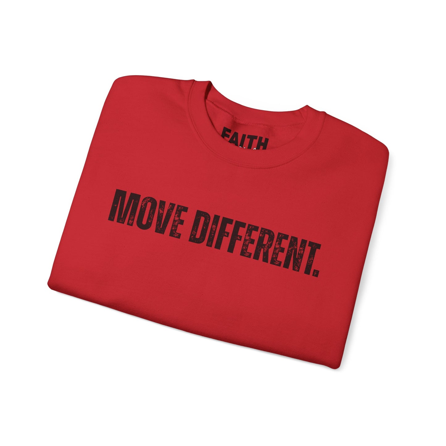 MOVE DIFFERENT. Unisex Crewneck Sweatshirt | Faith Styles®