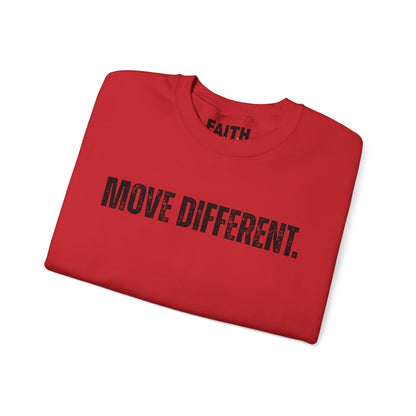 MOVE DIFFERENT. Unisex Crewneck Sweatshirt | Faith Styles®