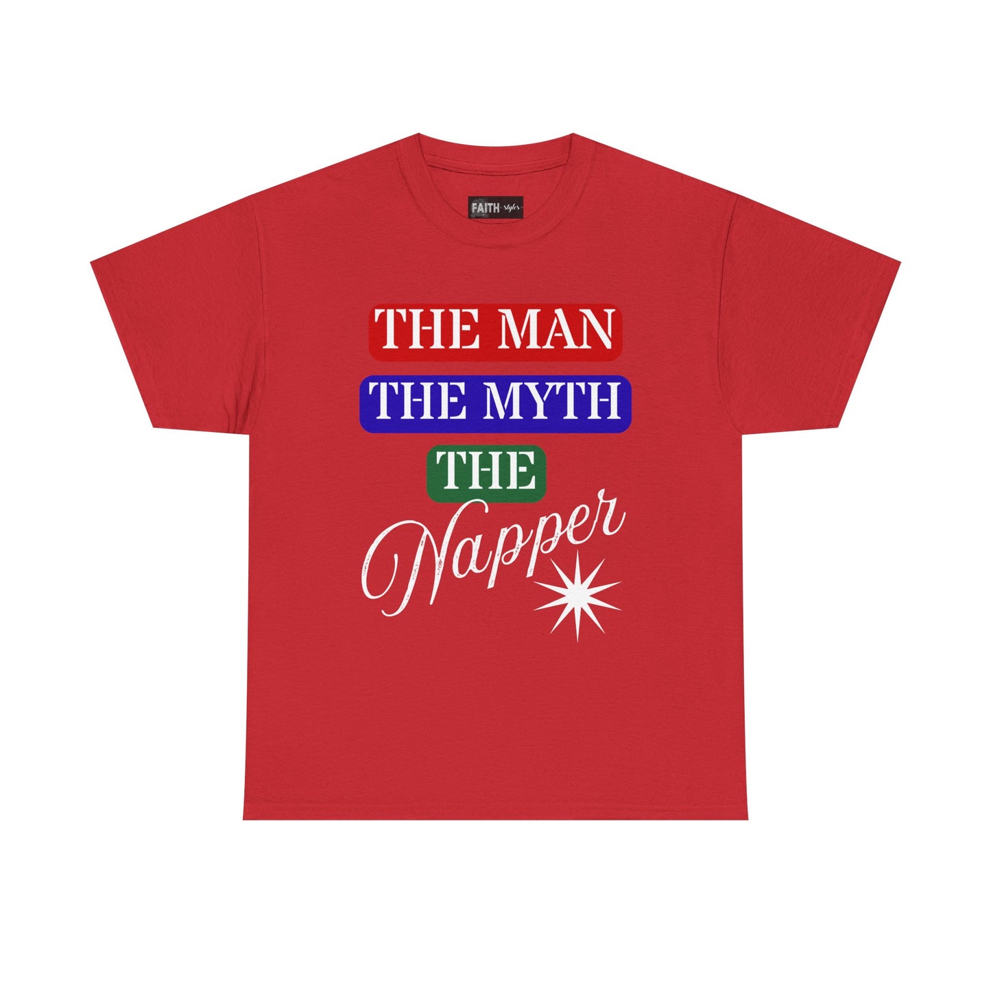 The Man, The Myth, The Napper Tee - Funny Unisex Cotton T-Shirt, Gift for Nap Lovers, Humor Apparel, Relaxation Shirt, Fun Sleepwear