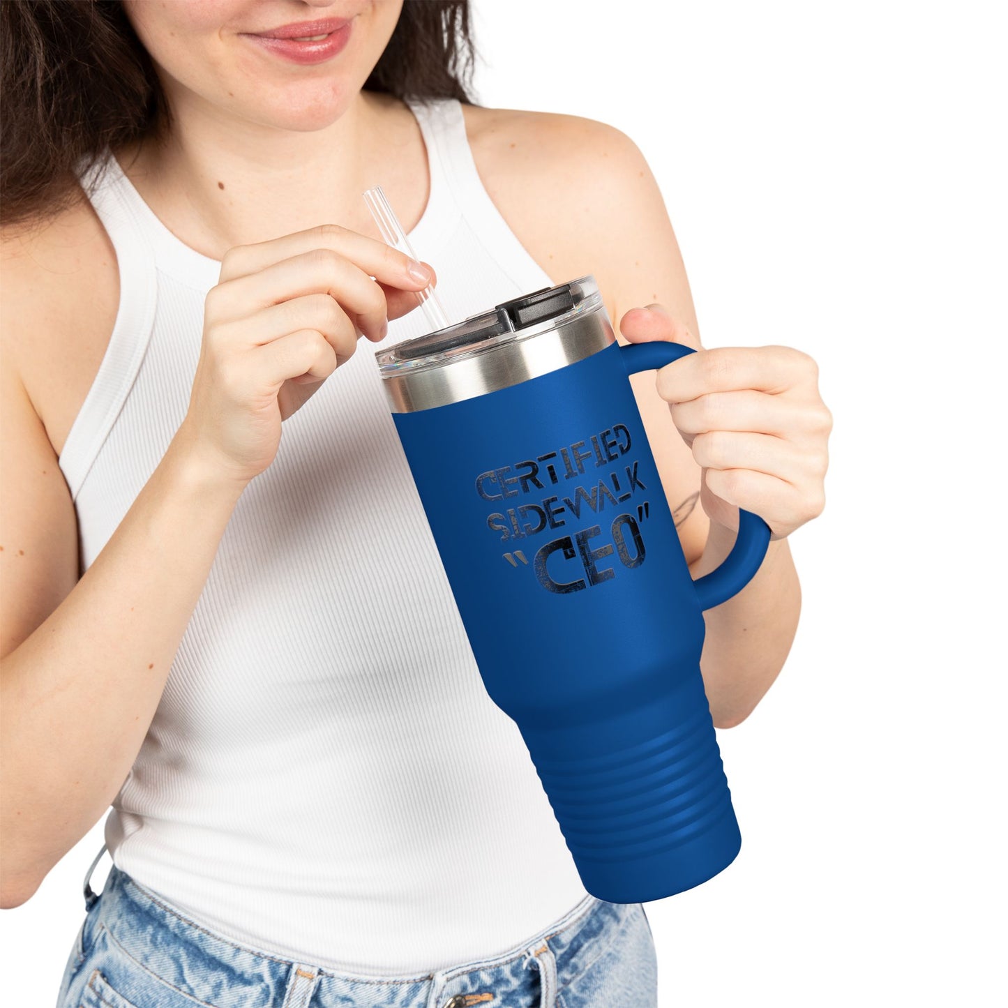 Certified Sidewalk CEO Insulated Travel Mug | Motivation for Entrepreneurs | 40oz Coffee Tumbler | Perfect Gift for Bosses, [...]