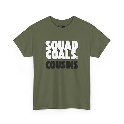 Cousins Squad Goals T-Shirt, Family Reunion Shirt, Unisex Graphic Tee, Cousin Gift, Summer BBQ Style, Matching Family Apparel
