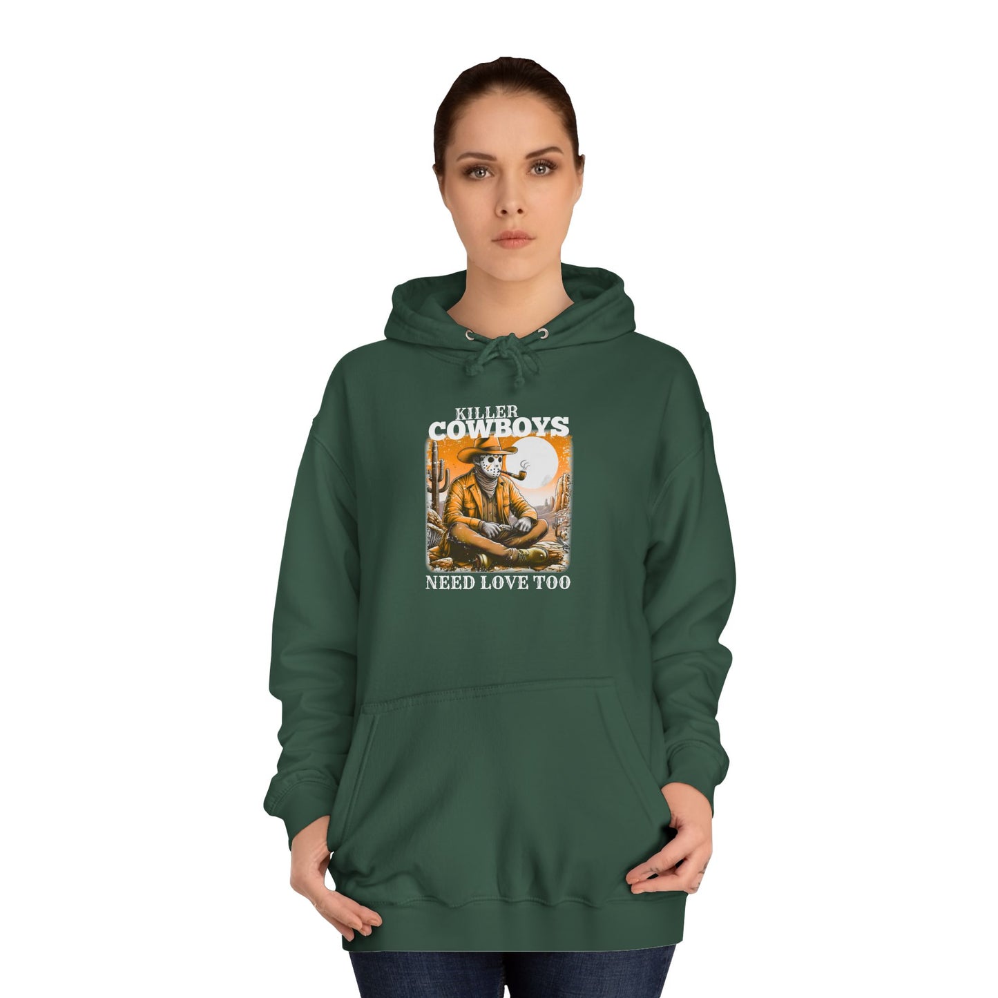 Unisex College Hoodie, Killer Cowboys